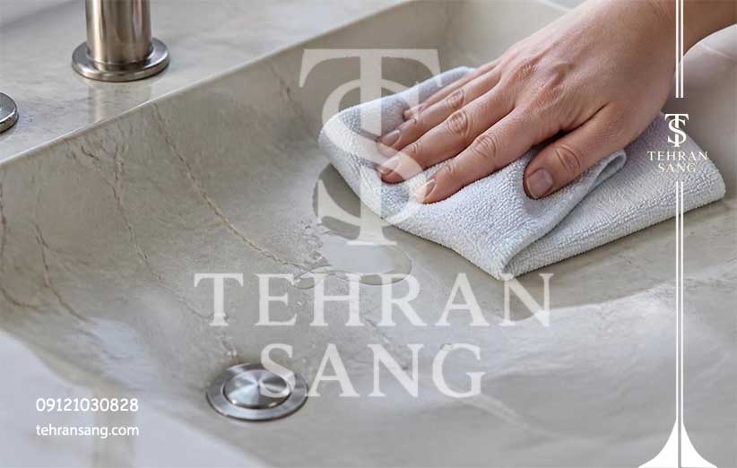 نگهداری روشویی سنگی