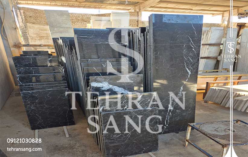 خرید سنگ مرمریت مشکی نجف آباد
