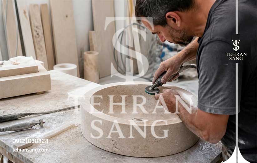 نصب روشویی سنگی