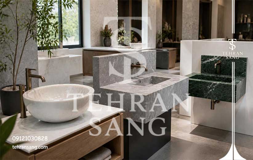 انواع روشویی سنگی مرمر