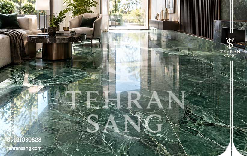 سنگ مرمر سبز برای کف